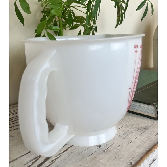 Vintage Tupperware 500 Mix-N-Stor Measuring Pitcher 2 Quarts 8 Cups With LID - Picture 4 of 7